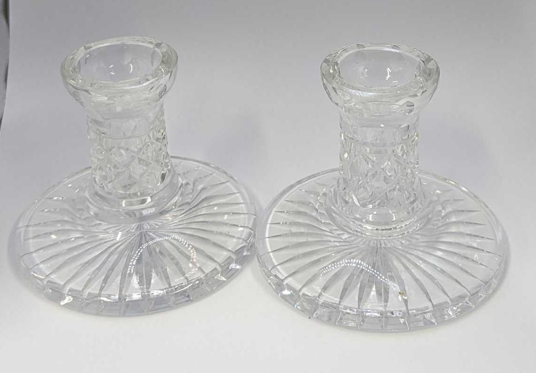 2 Waterford Crystal Giftware Candlestick Holders (1 of 9)