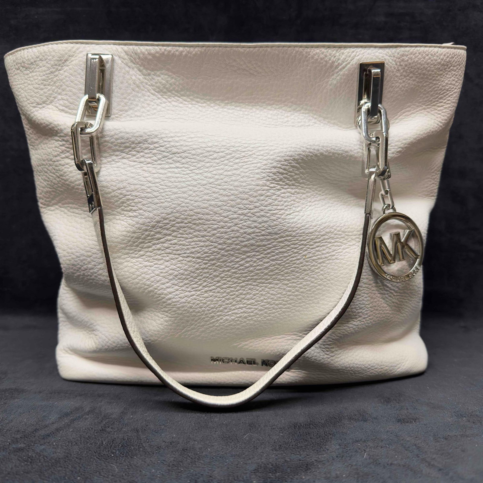 Michael Kors White Tote Bag Purse Handbag (1 of 13)