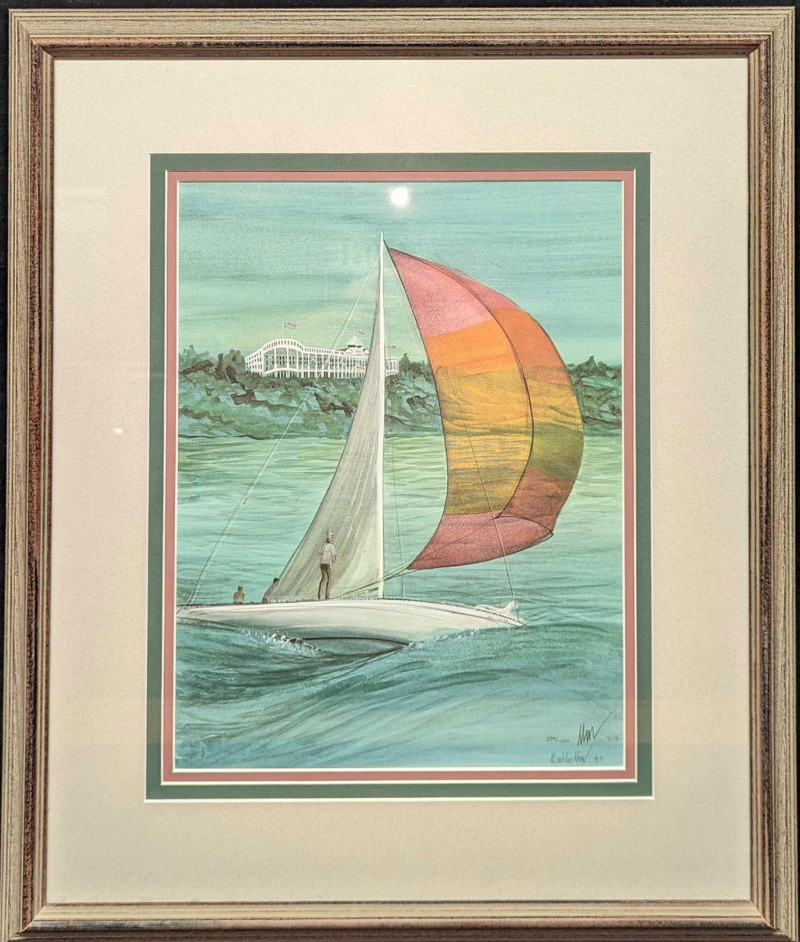 Framed S&N Sailboat Print (1 of 5)
