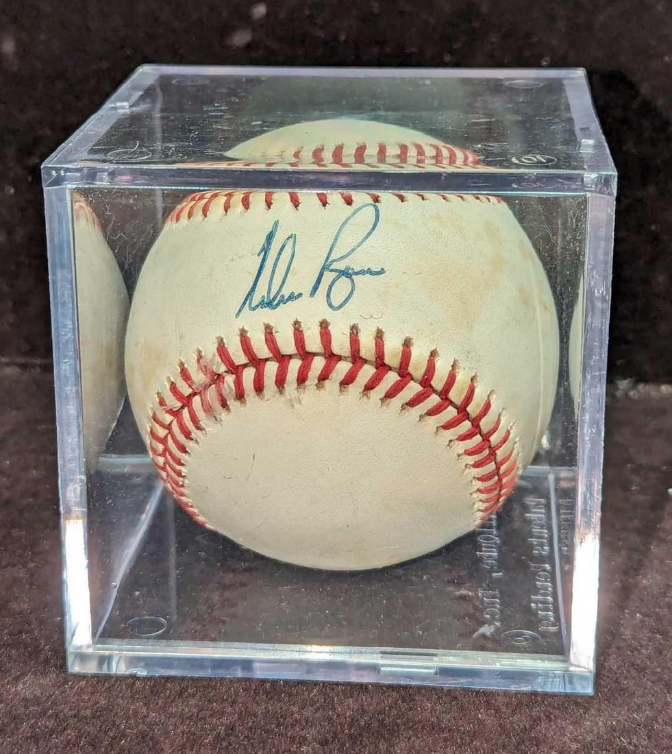 Nolan Ryan Autographed Baseball With Case (1 of 7)