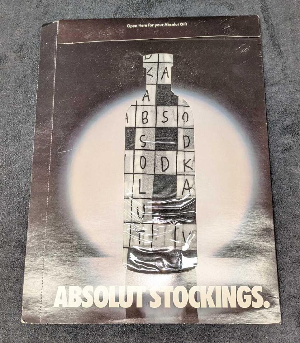 Sealed Absolut Vodka Stockings C (1 of 2)