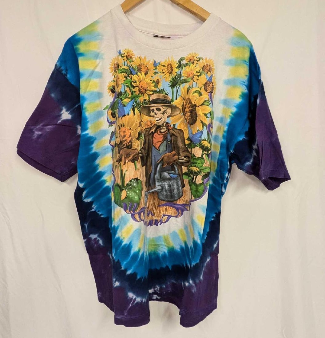 Grateful Dead Sunflower Farmer Tie Dye T-Shirt XL (1 of 4)