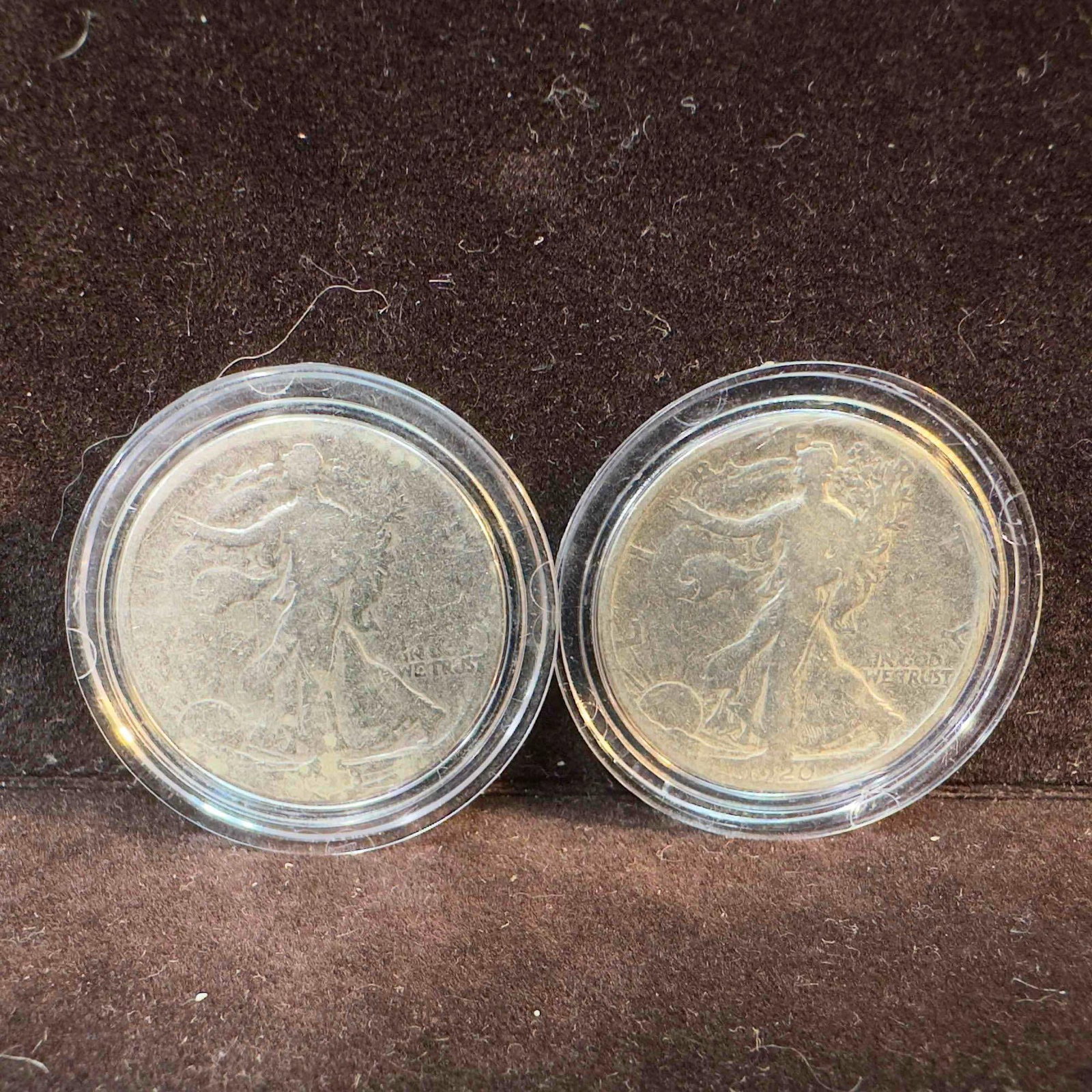 1918 and 1920 Walking Liberty Half Dollar Coin Set (1 of 7)