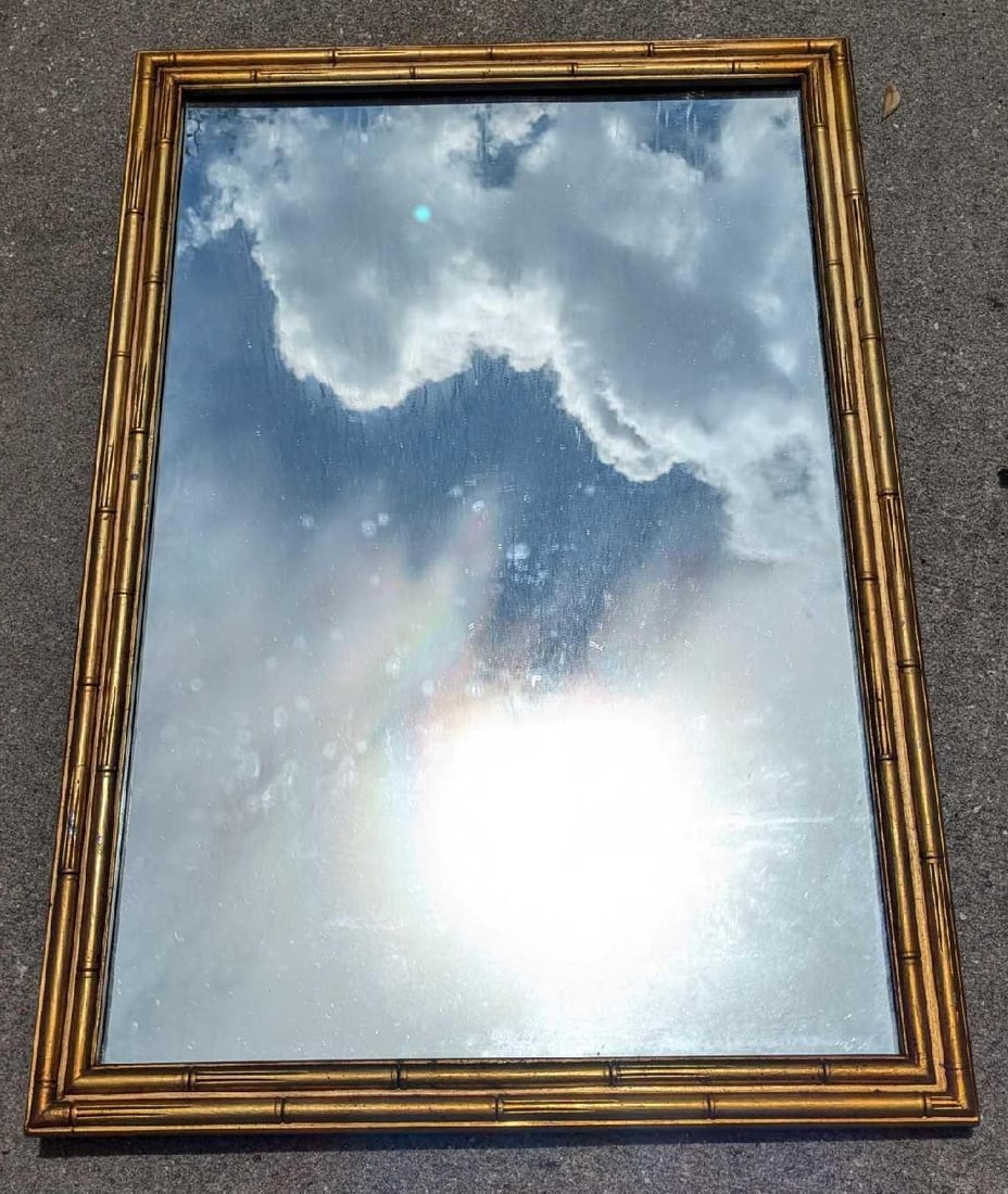 Vintage Bamboo Design Wall Mirror (1 of 5)