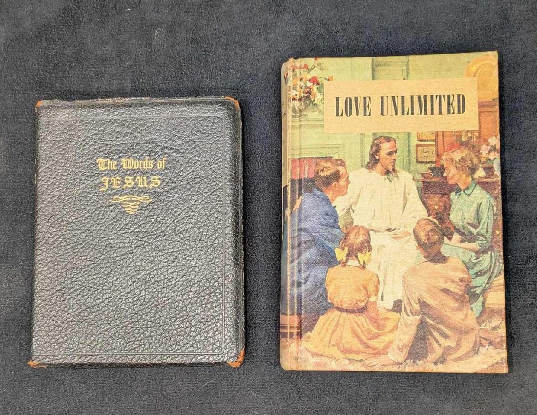 Vintage Religion Books Including The Words of Jesus and Love Unlimited: Vintage Religion Books Including The Words of Jesus and Love Unlimited. The lot includes (1) The Words of Jesus, arranged and chronicled by Gilbert James Brett, edited by Melbourne I. Feltman, printed