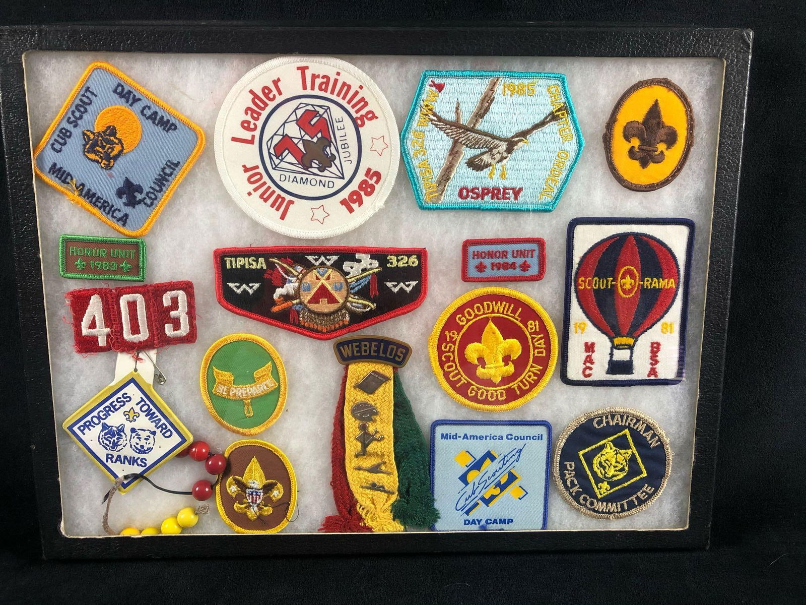 Vintage Vintage 1980's Boys Scouts Of America Lot Of 16 Patches & Case #1 (1 of 5)