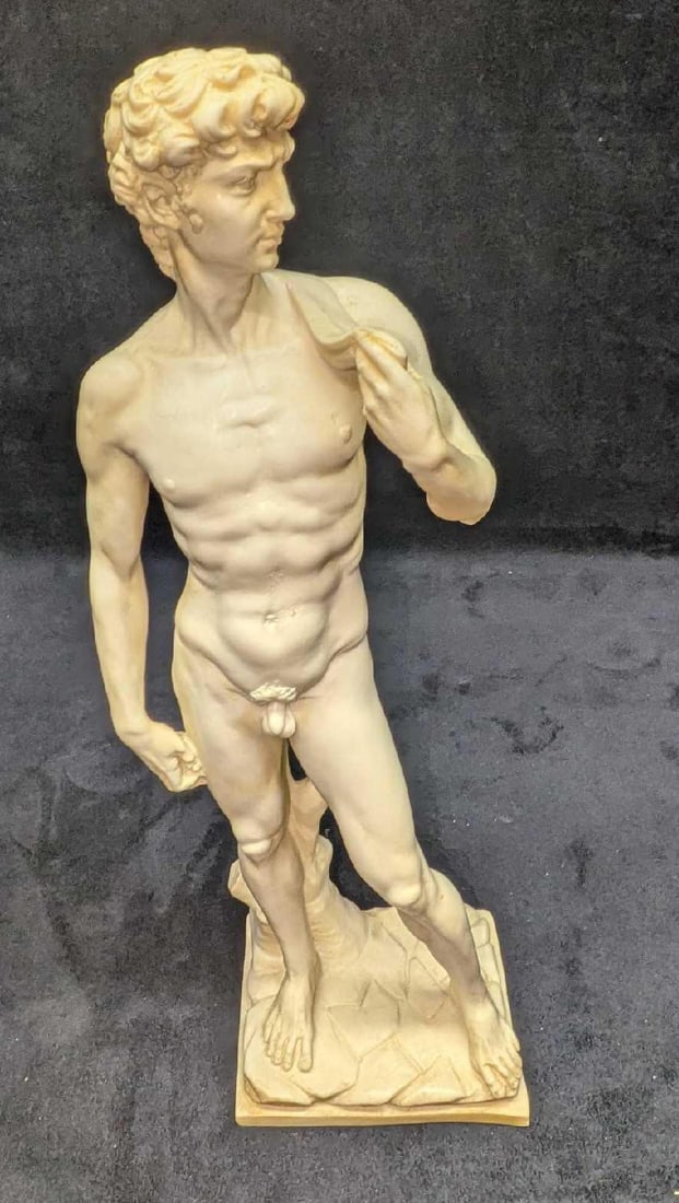 Vintage Santini Resin David Michelangelo 15" Statue B (1 of 6)