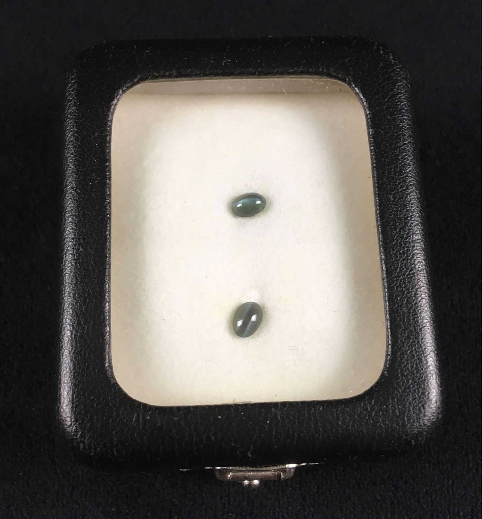 2 Loose Cat Eye Chrysoberyl Gems Weighing Total .84 Carats (1 of 3)