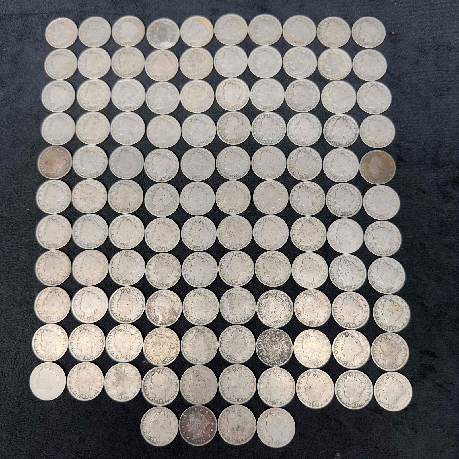 Coin Collection Liberty Nickels Lot of 116 One Hundred Sixteen Coins (1 of 8)