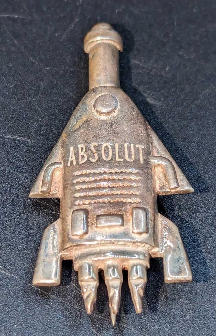Sterling Silver Brooch Absolut Vodka Bottle Rocket B (1 of 4)