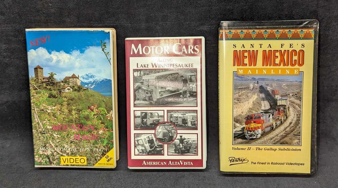 Motor Cars  Mountain Magic  Santa Fe's New Mexico Mainline VHS Tapes (1 of 7)
