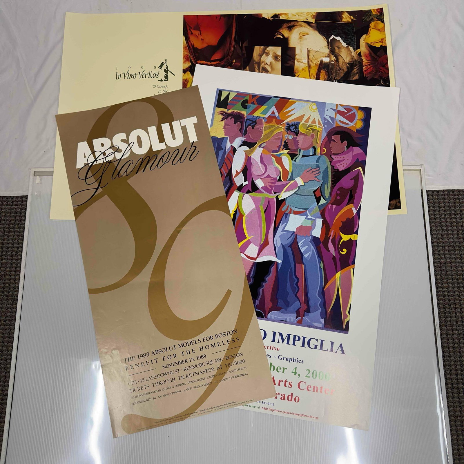 Art Liquor Ad Poster Advertisement Posters Absolut Set Collection Lot of Three 3 (1 of 8)