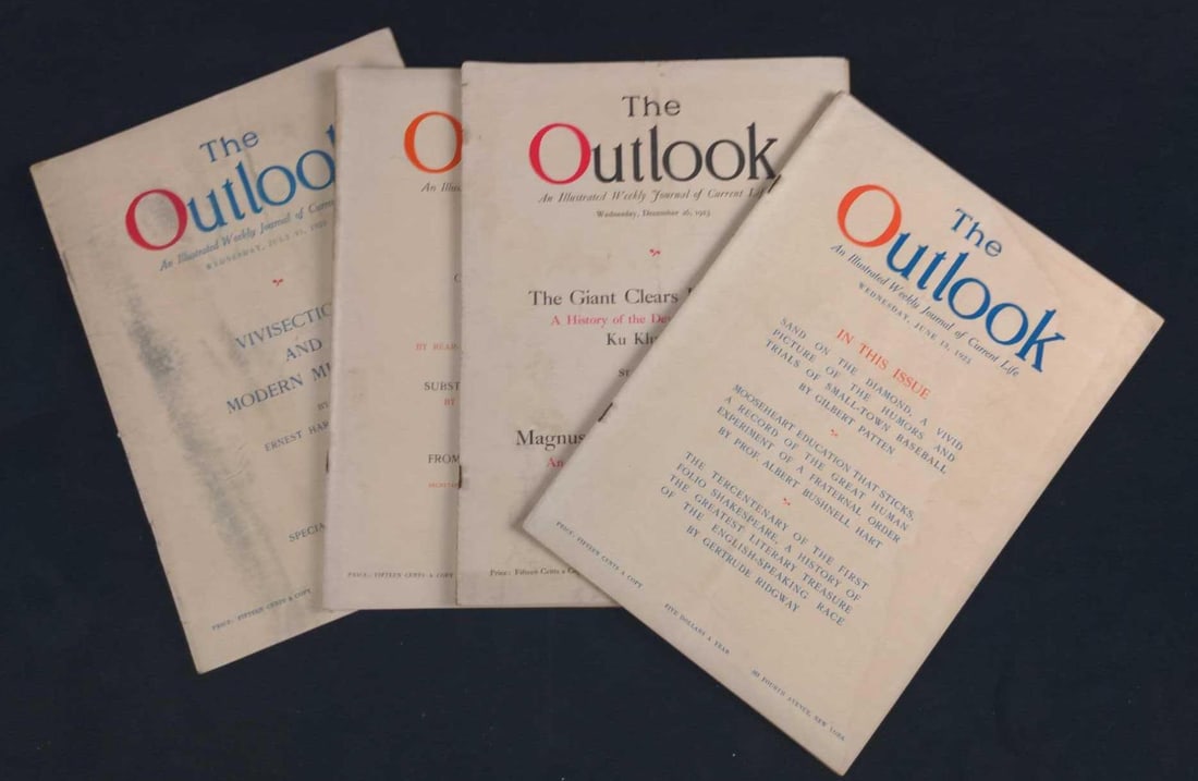 Four Vintage The Outlook Magazines New York        A (1 of 7)