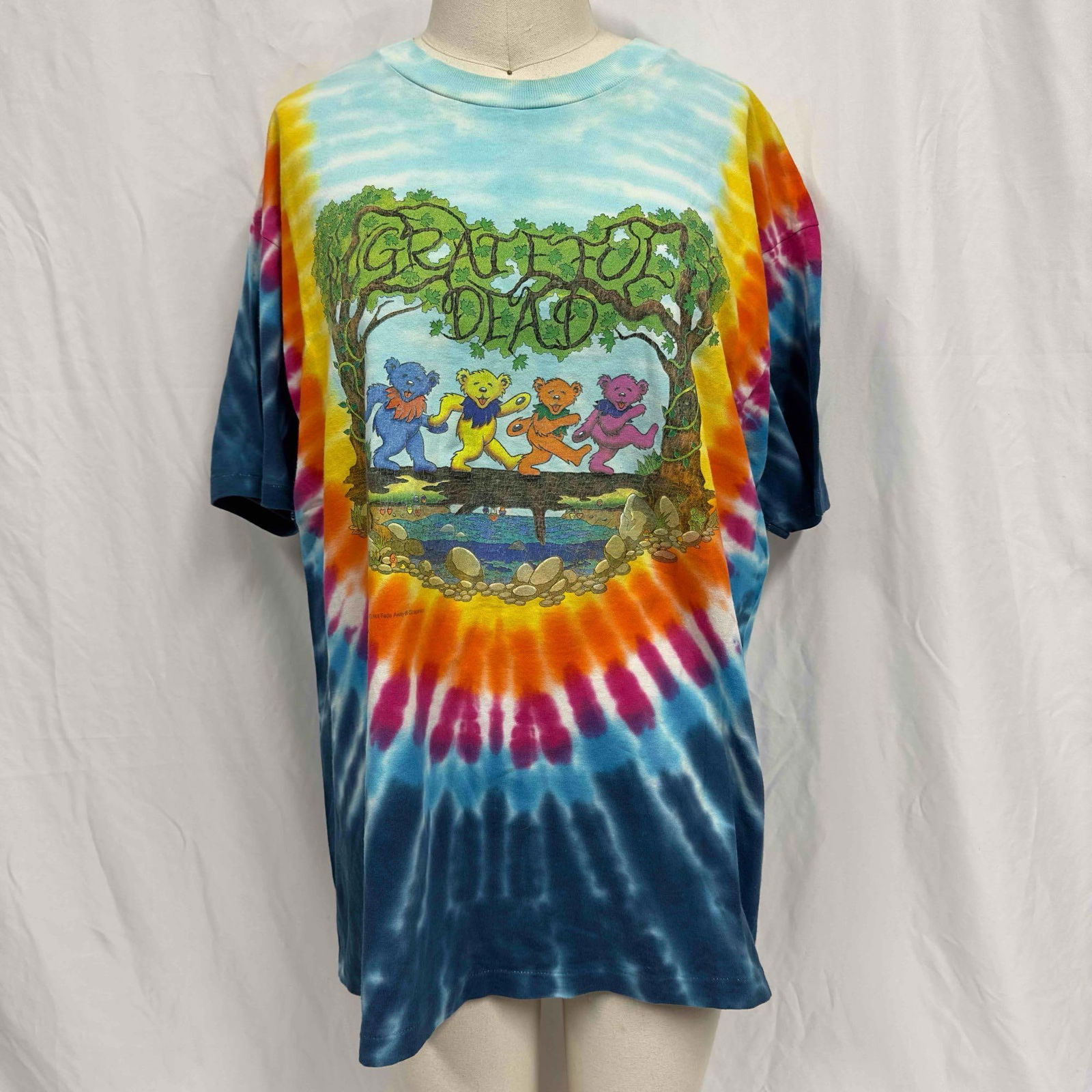 Grateful Dead T-Shirt Bears Forest Peace Tie Dye XL Extra Large (1 of 8)
