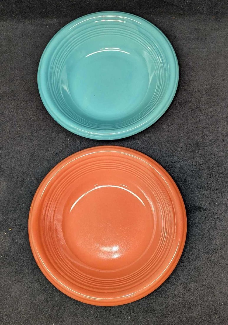 Two Ceramic Colorful Similar To Fiestaware Bowls (1 of 5)