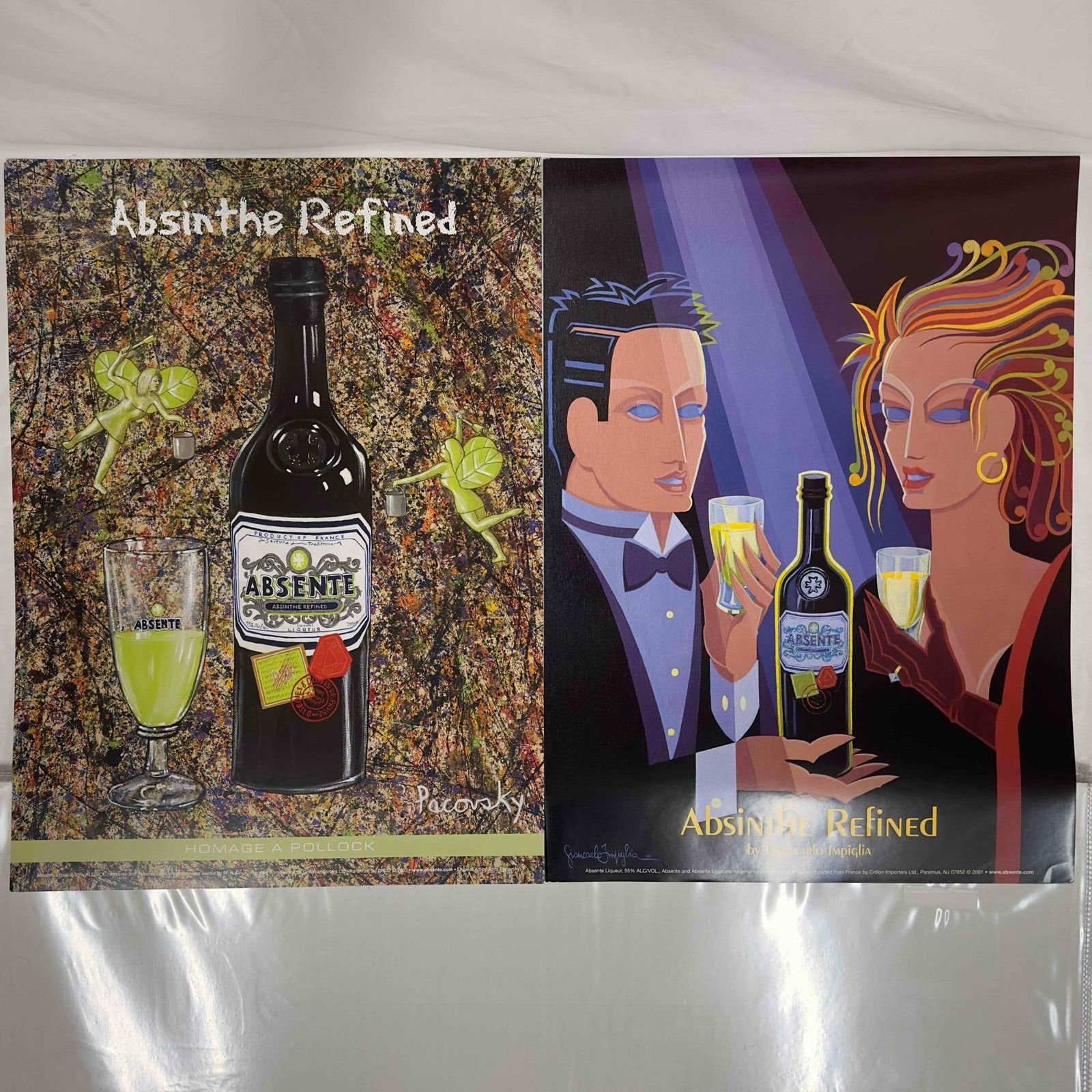 Absinthe Refined Ad Poster Homage A Pollock Giancarlo Impiglia By John Pacovsky Set of 9 Posters (1 of 9)