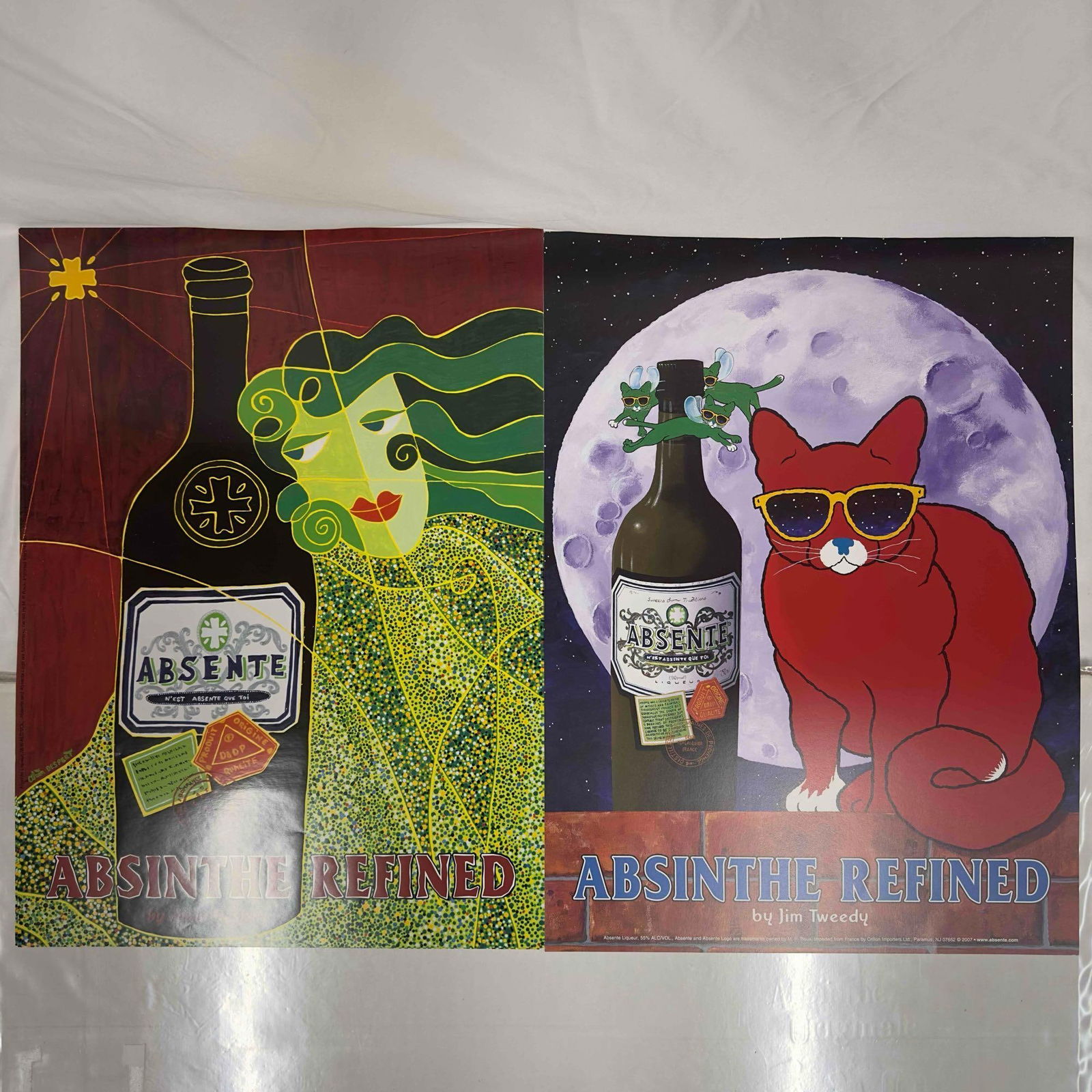 Absinthe Refined Ad Poster By Jim Tweedy Alain Despert Set of Five 5 Liquor Advertisement Posters (1 of 10)