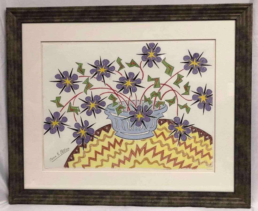 Original Pastel Drawing by Pierre H. Matisse (1 of 6)