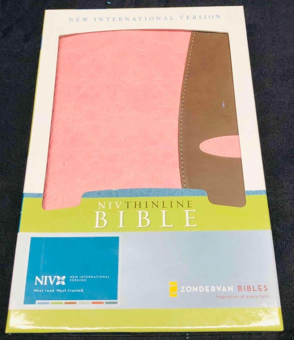 NIV Thinline Bible New International Version Light Pink/Chocolate (1 of 9)