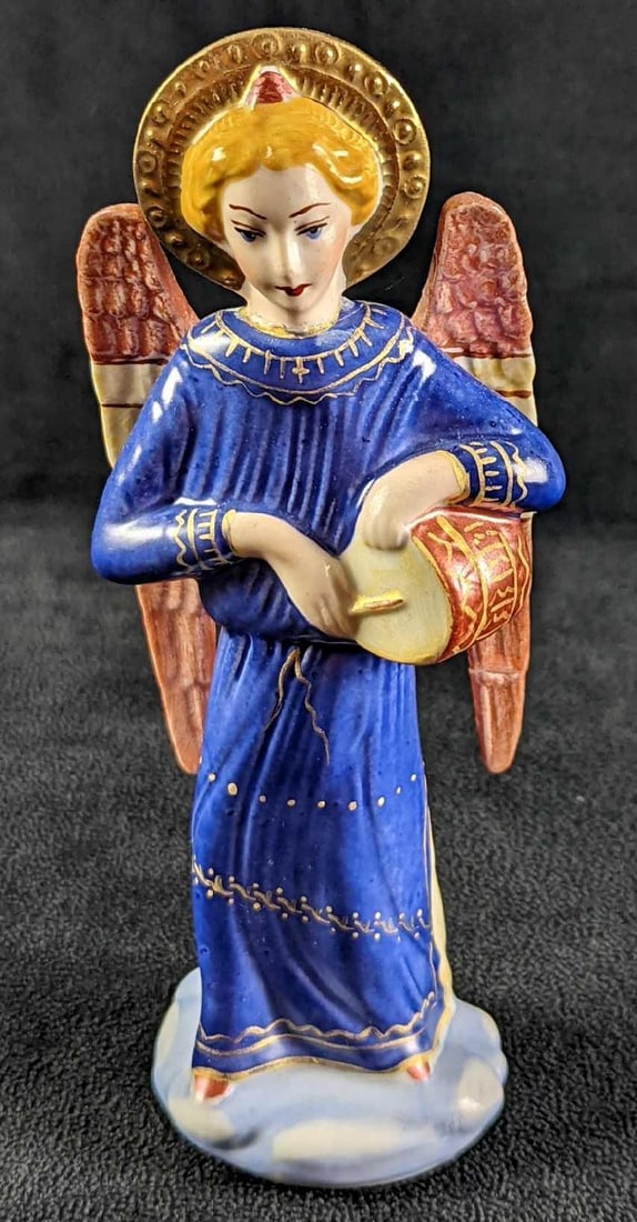 Vatican Library Fra Angelico Ceramic Angel Figurine: Vatican Library Fra Angelico Ceramic Angel Figurine The amazing artwork of Fra Angelico inspired this beautiful figurine from the Vatican Library Collection. Fra Angelico was a Dominican friar whose