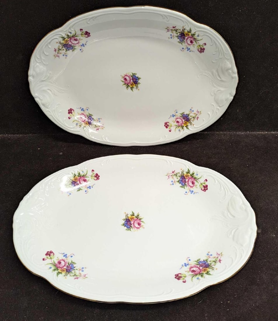 2 Retired Royal Kent RKT6 13" Oval Serving Platters (1 of 4)