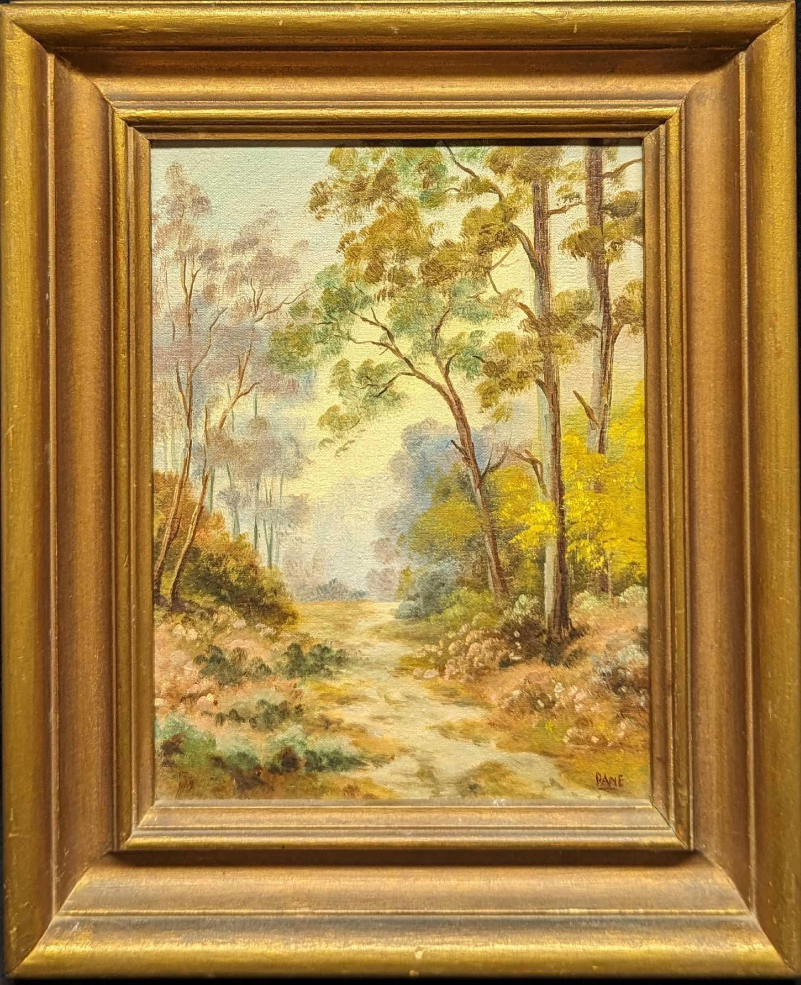 Framed Original Oil On Panel Woodstock Workshop Dane (1 of 8)