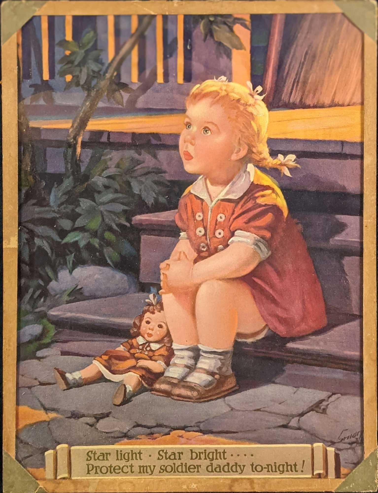 Vintage Original RJ Stuart Star Light Star Bright Print (1 of 3)