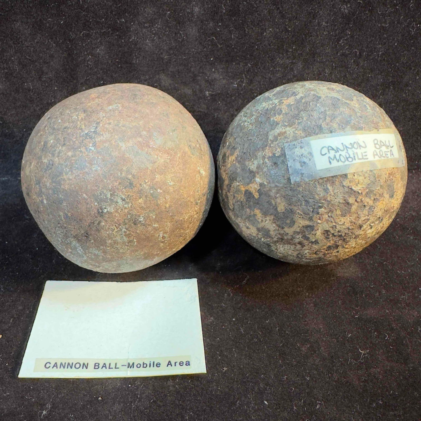 Civil War Relic Cannonball Set 3" Cannon Balls Artillery (1 of 8)