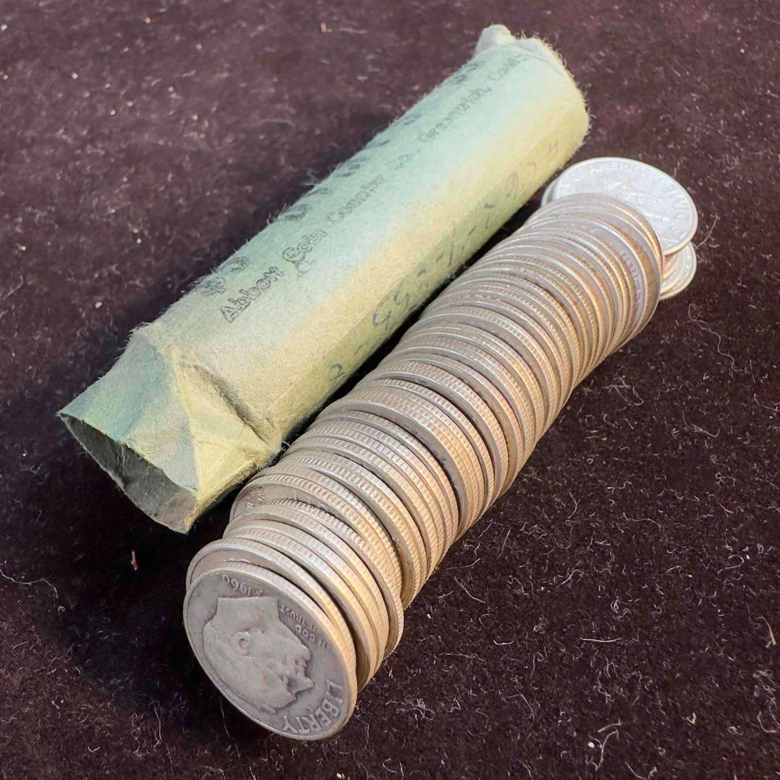 Mixed Date and Design Ten Cent Coin Collection Lot of 50 Dimes $5 Dime Roll Silver Mercury Coins (1 of 4)