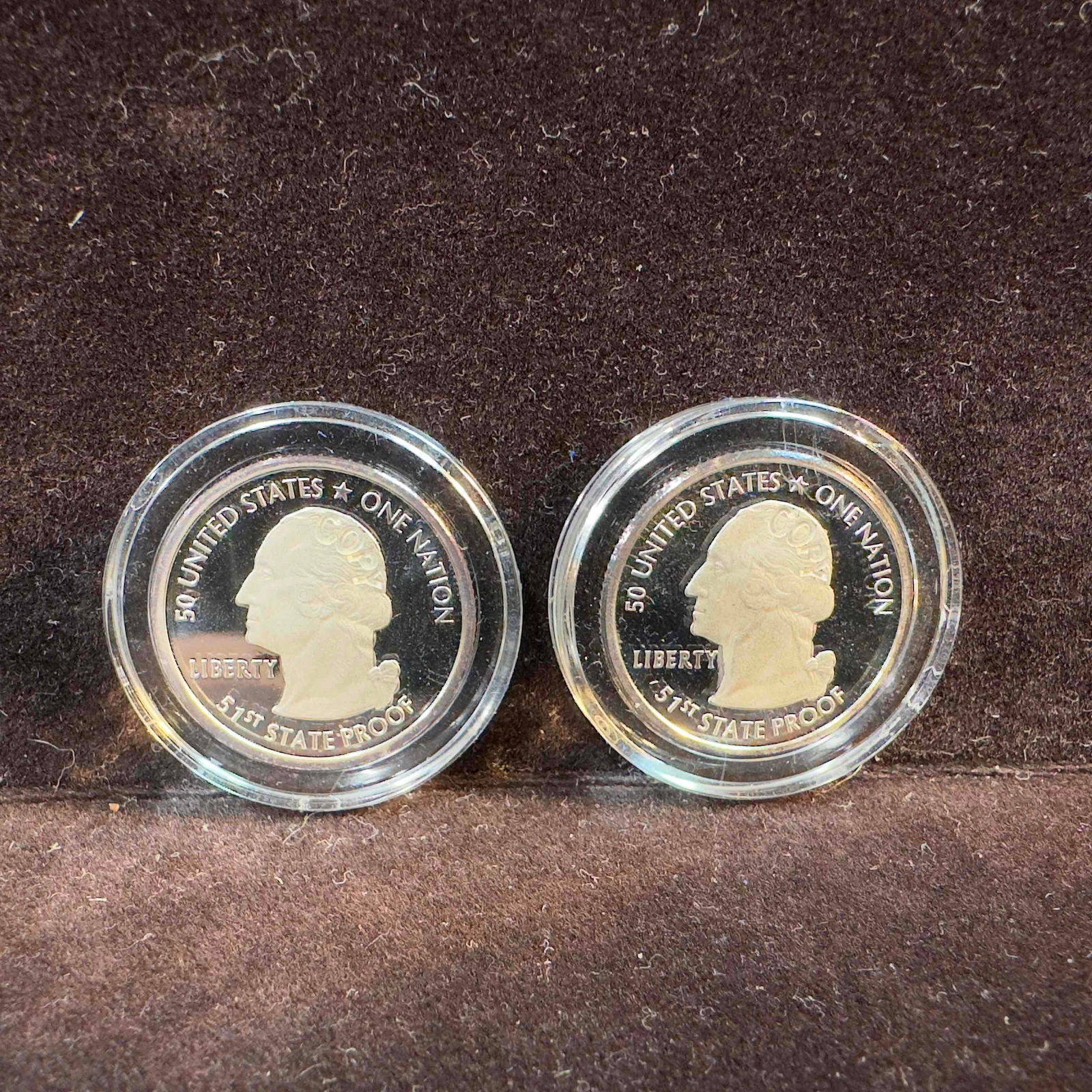 2007 51st State Quarter Proof Set National Collector's Mint Silver Coins (1 of 7)