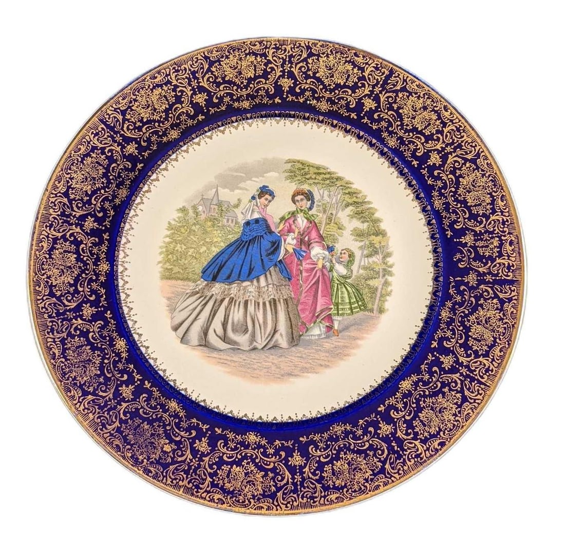 Imperial by Salem China Co Service Dinner Plate 23K Gold (1 of 4)