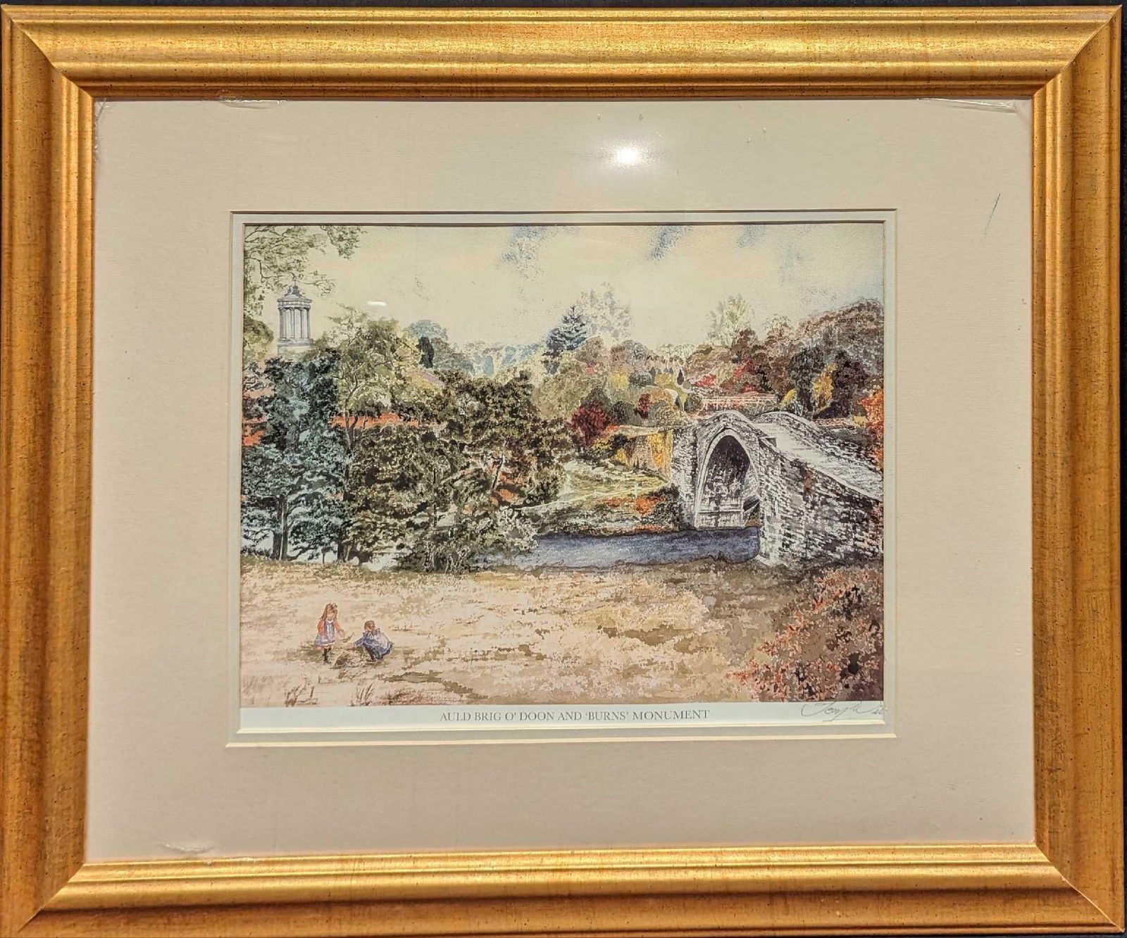 Tom Wilson Auld Brig O'Doon And Burns Monument Print (1 of 4)