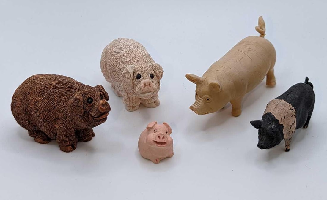 5 Vintage Pigs & Piggies Figurines (1 of 11)