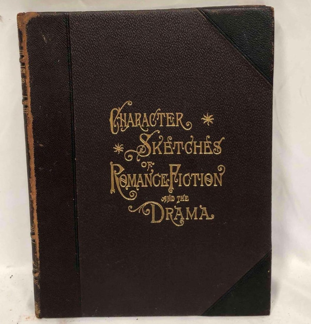 Character Sketches Of Romance Fiction And The Drama Volume IV By Rev. E Cobham Brewer: This lot contains a "Character Sketches Of Romance Fiction And The Drama" Volume IV by Rev. E Cobham Brewer. The book is approx 12" x 9 1/4" and weighs about 3.1lbs. Overall the book is in good used c
