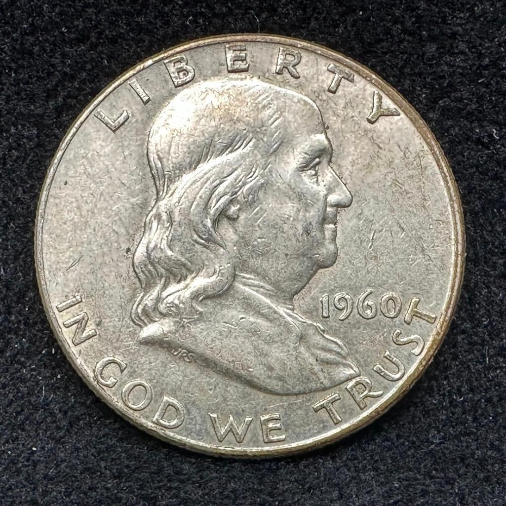 1960 D Franklin Silver Half-Dollar (1 of 2)