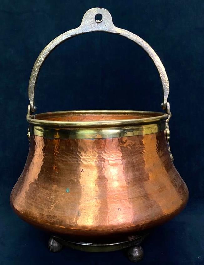 Vintage Moroccan Hand-Hammered Copper Pot (1 of 6)