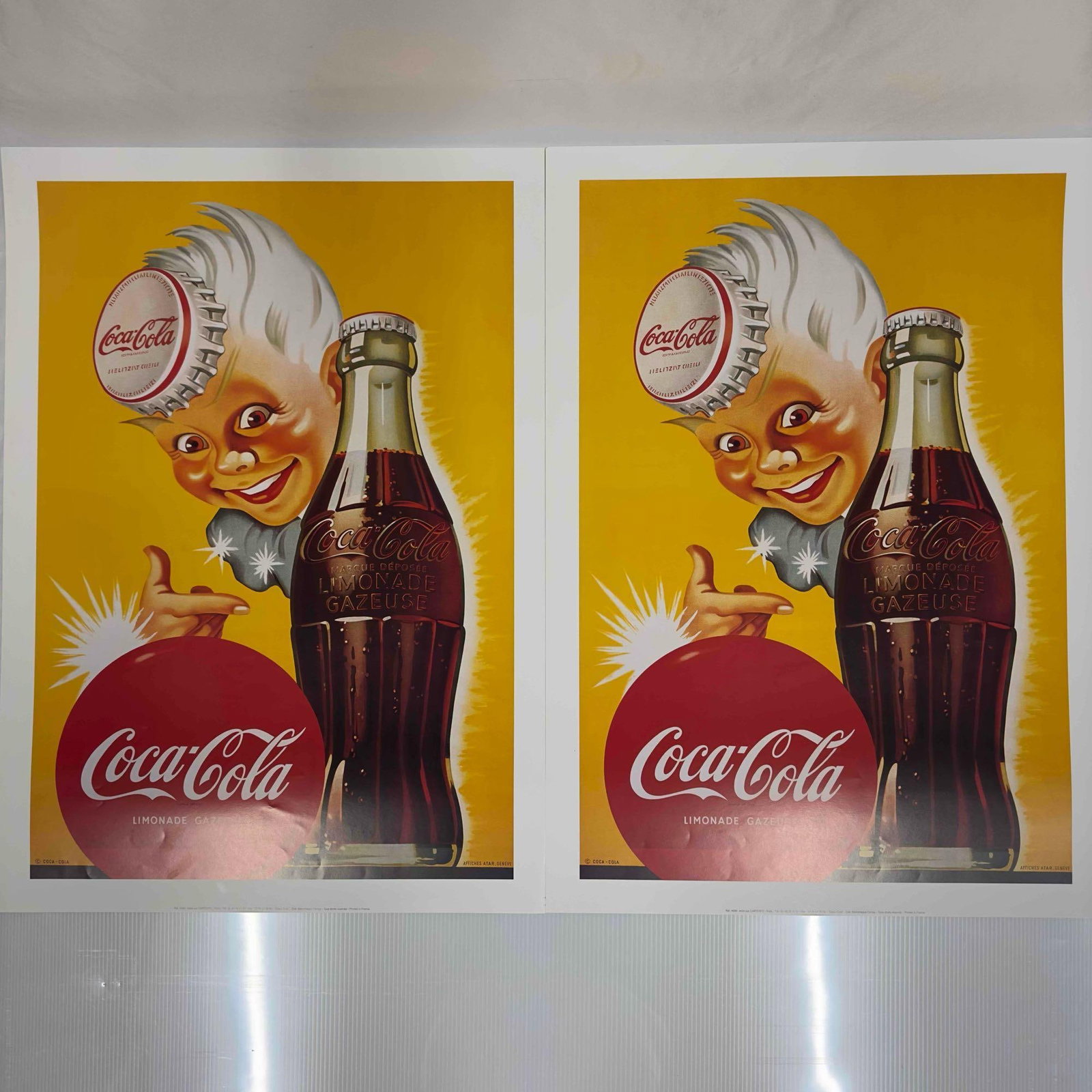 French Ad Poster Coca Cola Cartexpo Vintage Advertisement Posters Print Set Collection (1 of 9)