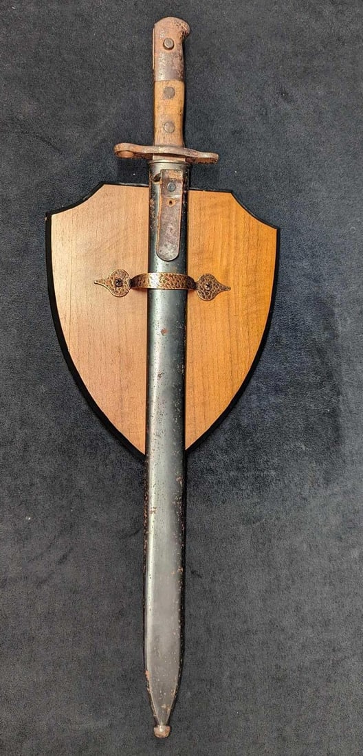 Vintage Metal & Wood Sword & Shield Wall Art (1 of 7)