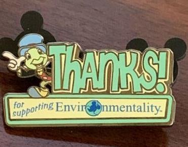 Disney 2006 Jiminy Cricket Thanks For Supporting Environmentality Pins Lot Of Five Cast Exclusive (1 of 3)