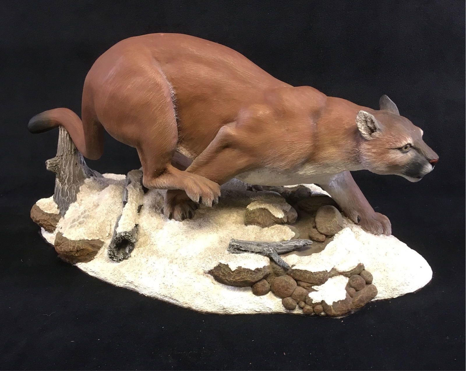 Original Mountain Lion Wildlife Sculpture by Gary Stevens (1 of 7)