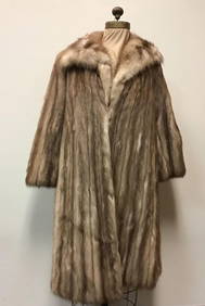 Stone Marten Fur Coat Vintage Fashion Chudiks (1 of 7)