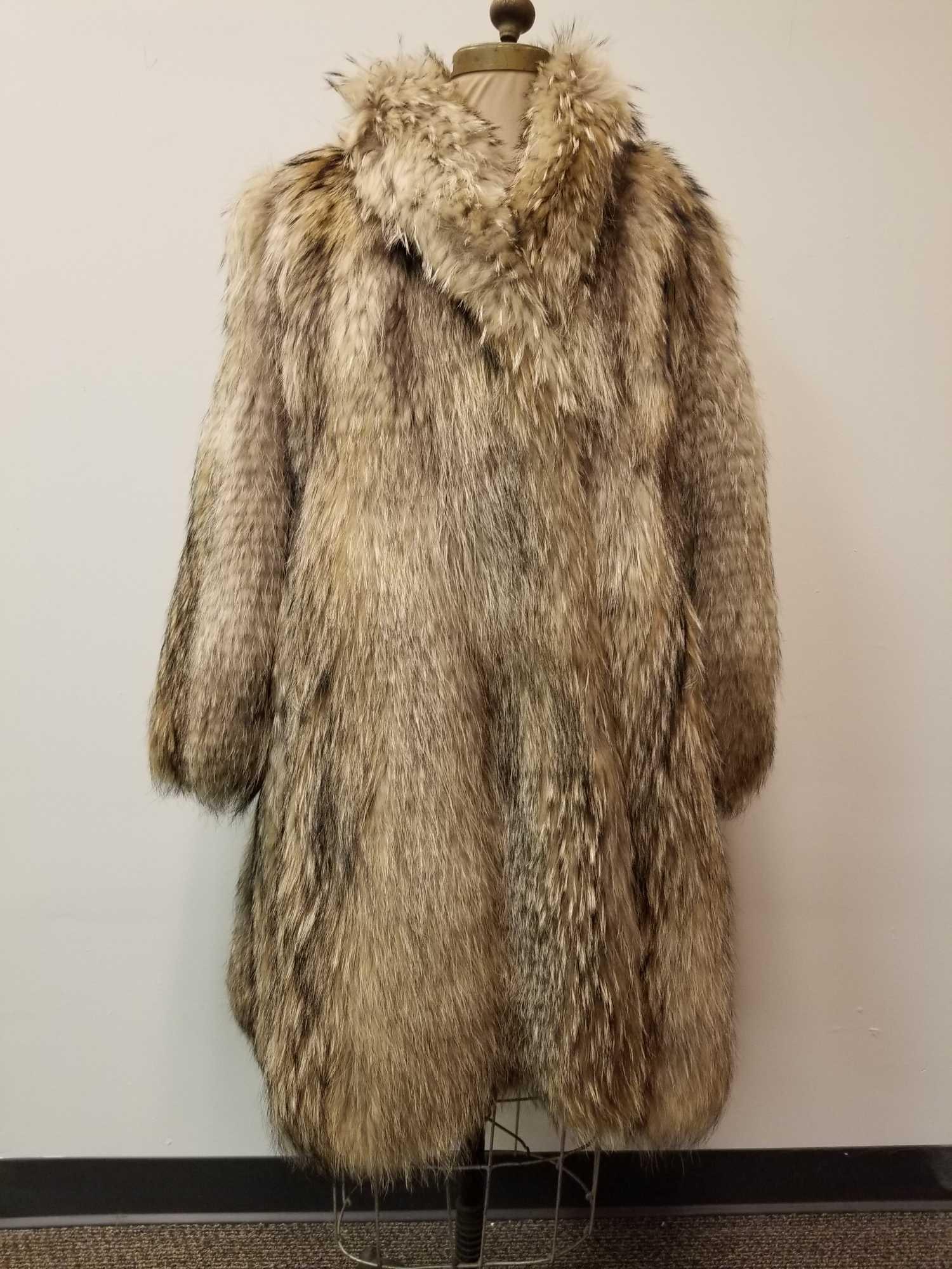 Japanese Tanuki Full Length Fur Coat (1 of 6)