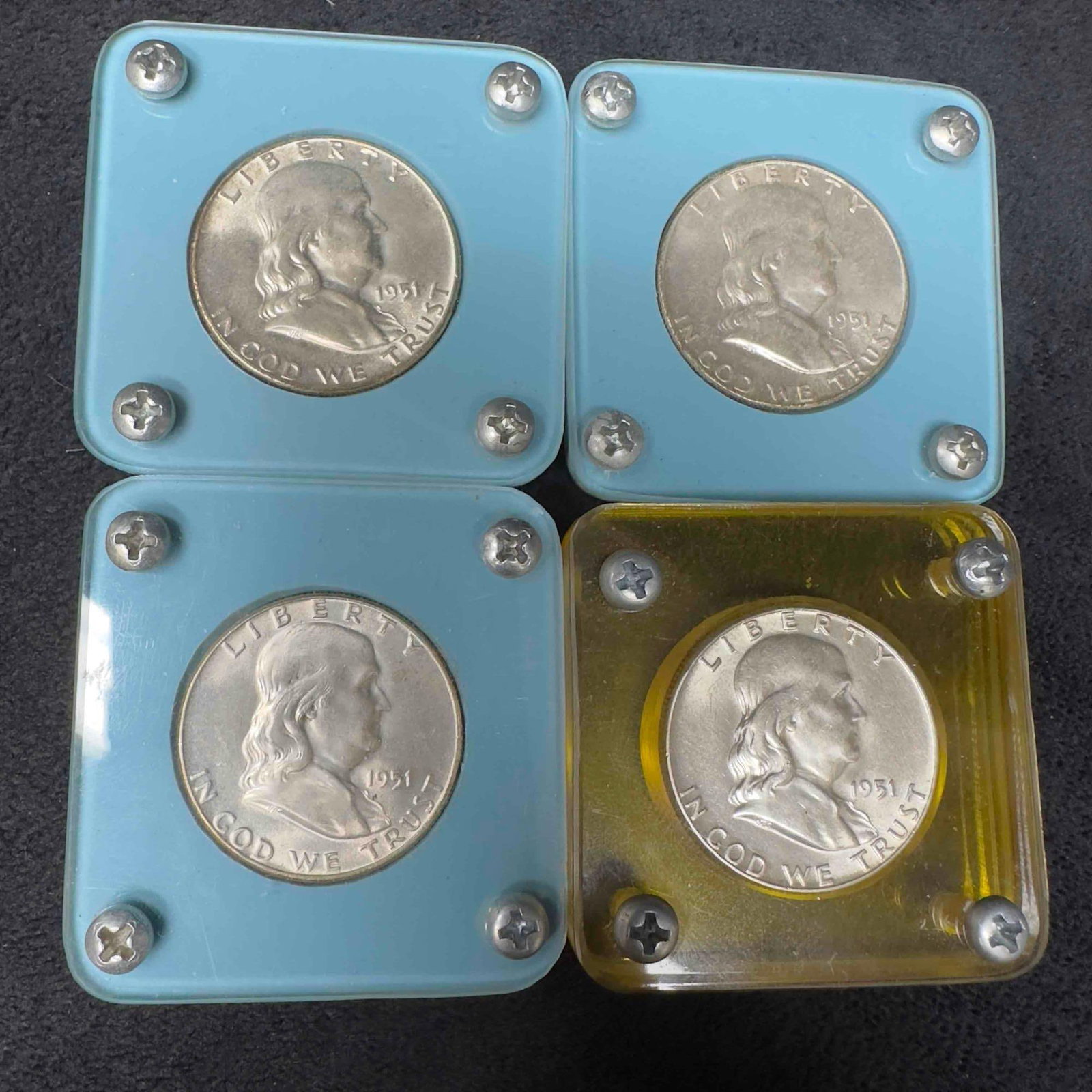 1951 Franklin Half Dollars Coin Collection of 5 Five Coins #1 (1 of 4)