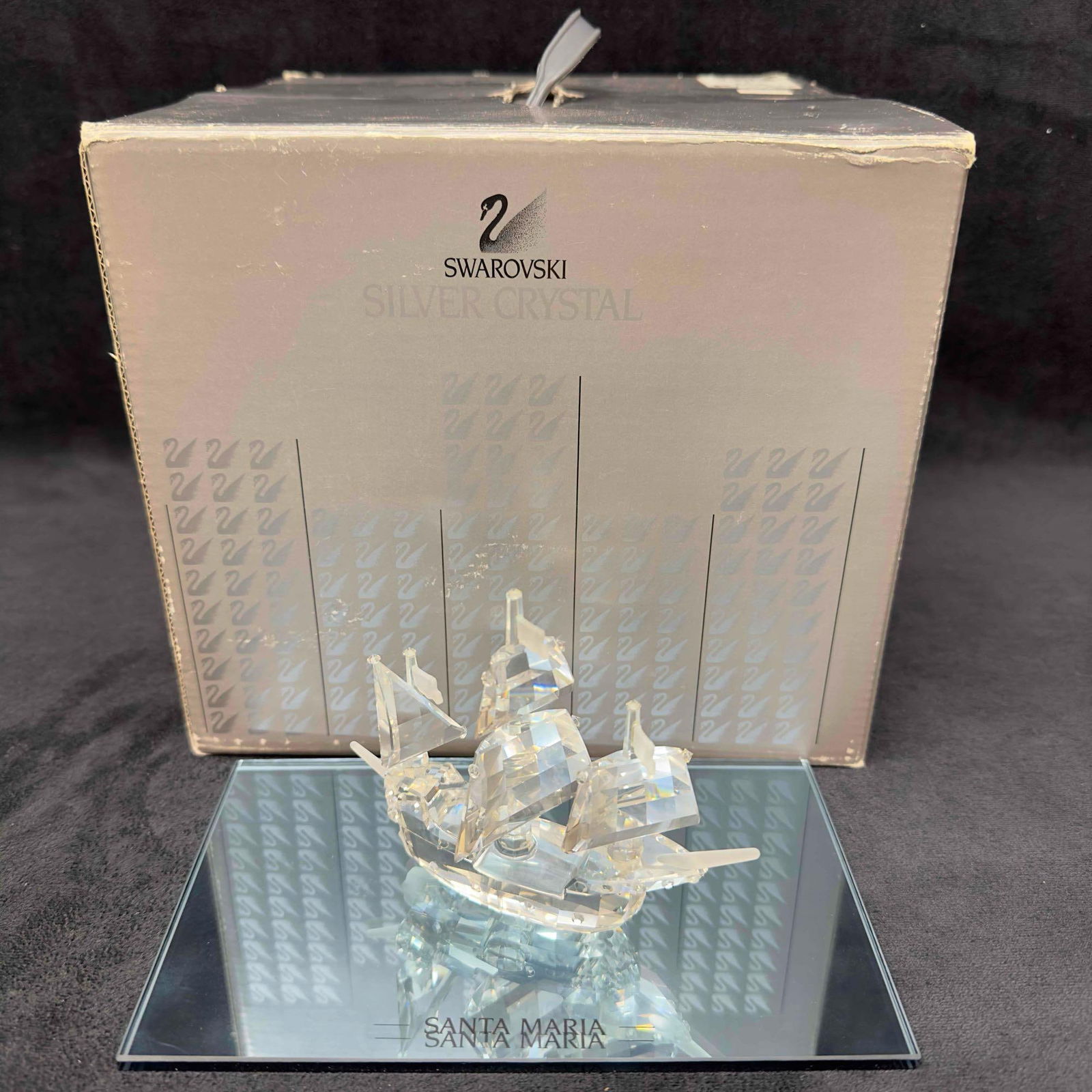Swarovski Crystal Santa Maria Boat Ship Figurine 7473 NR 000 003 (1 of 17)