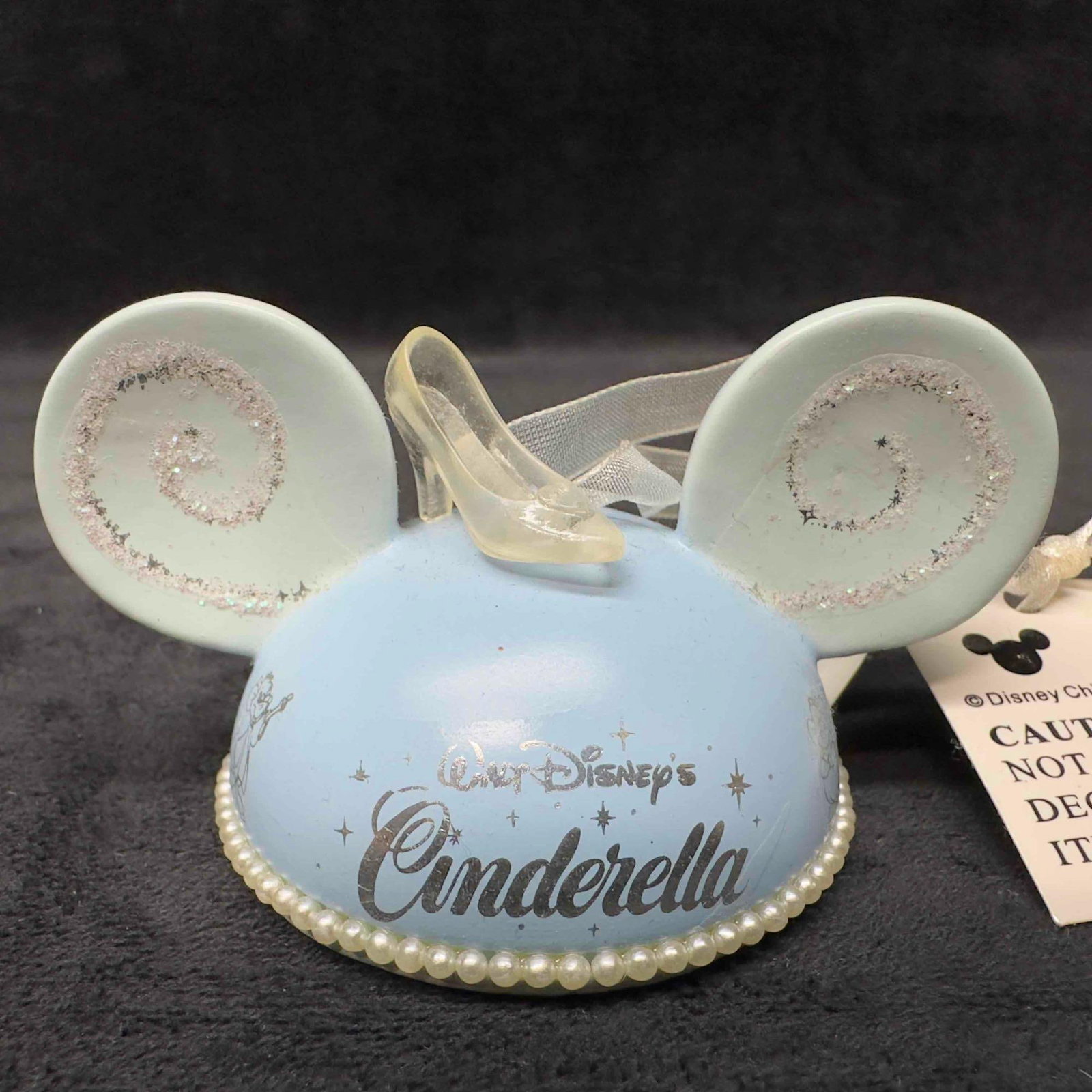 Disney Parks Cinderella Ear Hat Ornament Limited Edition 3590 of 5000 (1 of 8)
