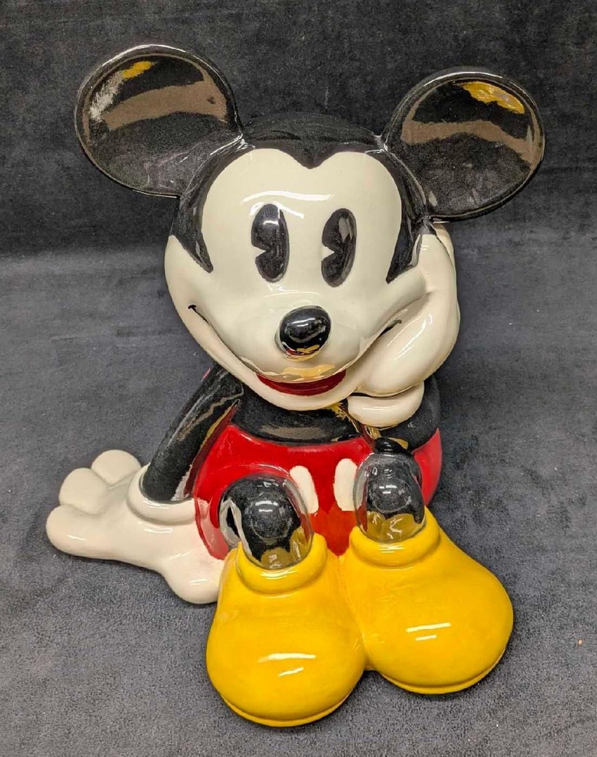 Vintage Treasure Craft Disney Mickey Mouse Cookie Jar (1 of 7)