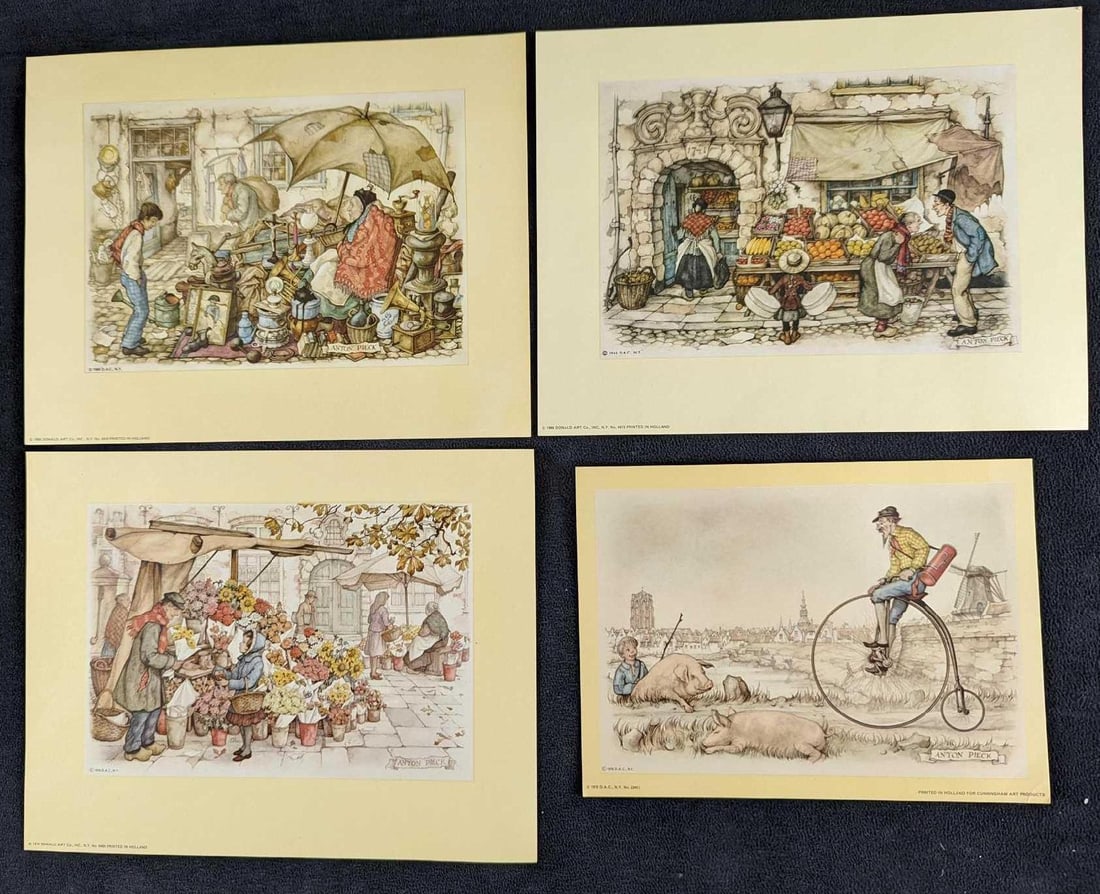 Four Vintage Mini Anton Pieck Prints (1 of 6)