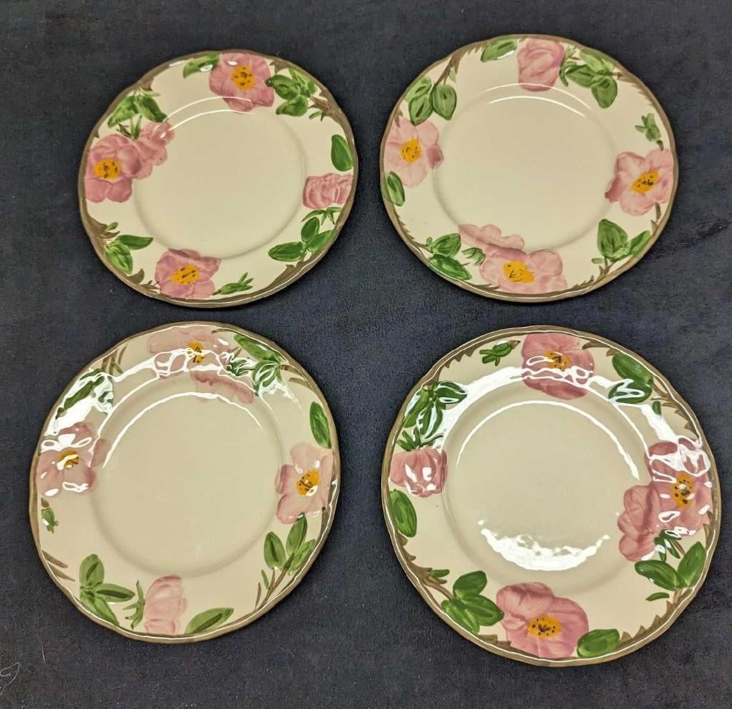 4 Retired Franciscan Desert Rose Salad Plates B (1 of 9)