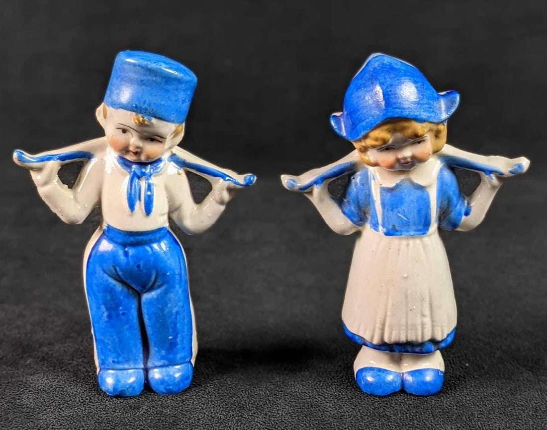 Vintage Dutch Boy And Dutch Girl Ceramic Figurines (1 of 7)