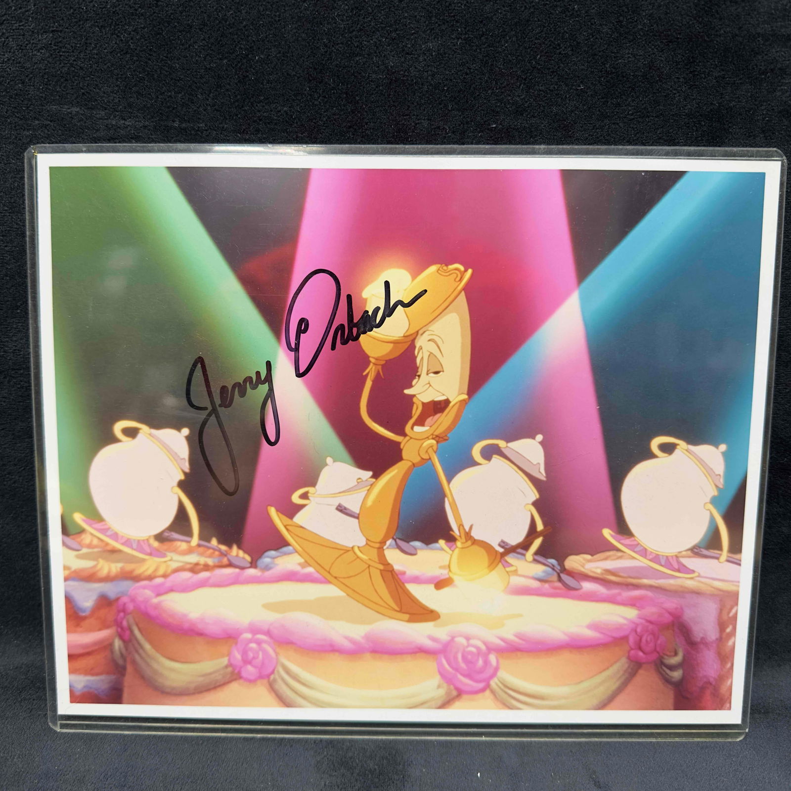Jerry Orbach Signature Beauty and the Beast Lumiere Be Our Guest Print Signed (1 of 9)